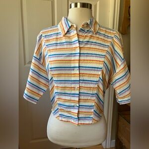 EUC Circus NY cotton cropped blouse